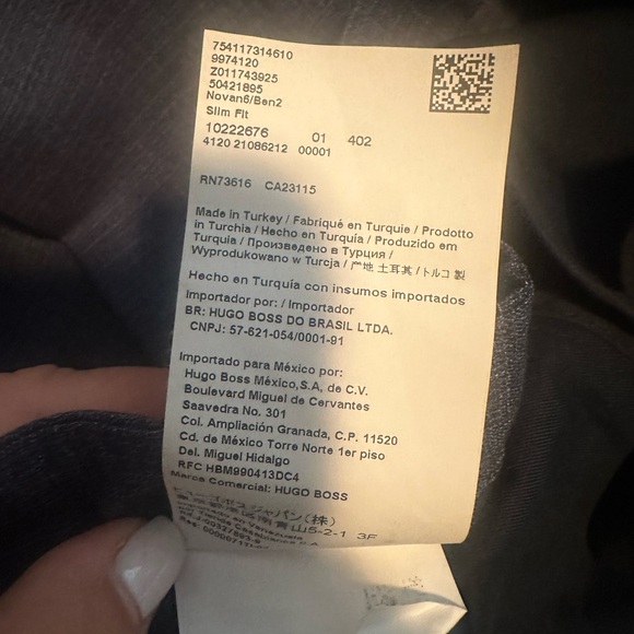 Men’s Hugo Boss Slim fit suit in blue size 44R - Picture 15 of 15